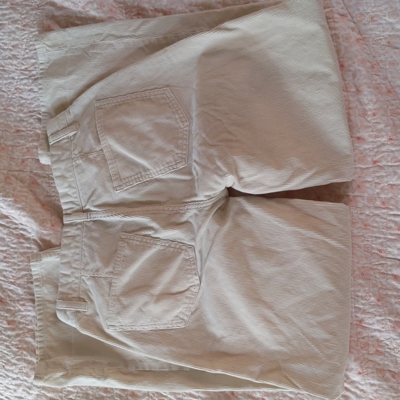 Off white wide leg corduroy panrs - Picture 3 of 3